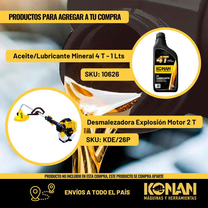 Konan Aceite 2 T Motosierra Desmalezadora 1l 10603 - Vista 9