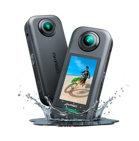 Cámara de Acción AKASO 360 Video 57K 48MP Estabilización Dual Sensor