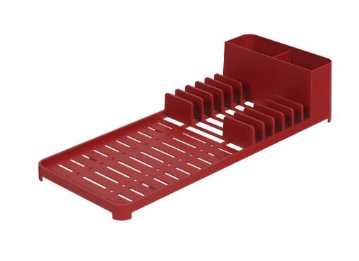 Escurridor De Platos De Plastico C Bandeja Single Coza Rojo Bold 170133465 - Vista principal