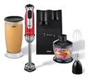 Mixer Oster FPSTHB2801 Con accesorios Batidora De Inmersion Picadora 800w Color Rojo - Miniatura 9
