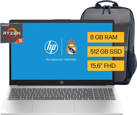 Notebook Hp R5 15-Fc0251La 8Gb512Ssd W11 Con Mochila