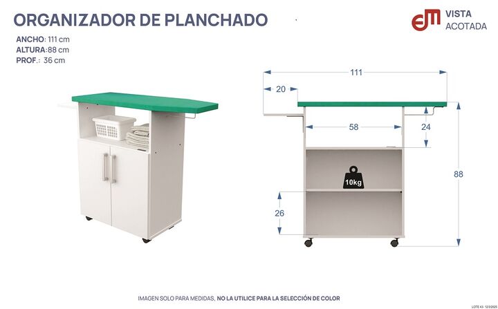 Mueble Organizador De Planchado Mosconi Tabla De Planchar - Vista 5