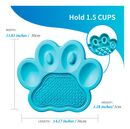 Alfombra De Lamer Petdreamhouse Paw 2en1 Azul Perros Y Gatos - Miniatura 3