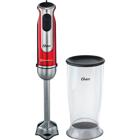 Licuadora De Mano Oster Mixer 2803 800W Rojo Con Vaso
