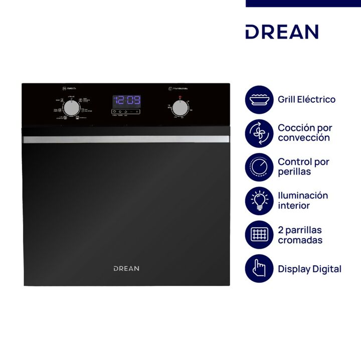 HORNO ELECTRICO DIGITAL DREAN HEDR601CN 60CM - Vista principal