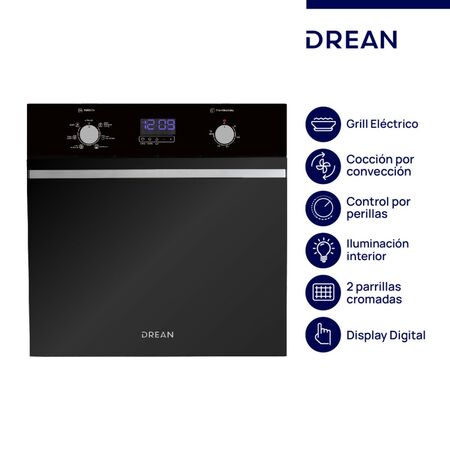 HORNO ELECTRICO DIGITAL DREAN HEDR601CN 60CM