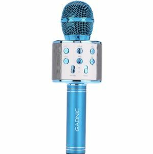 Micrófono Azul Gadnic KM-01 Karaoke Inalámbrico Bluetooth c/ Efectos de Voz 