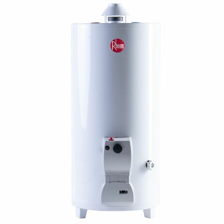 Termotanque Rheem a Gas 80 Litros Pie TPG080GNRH Garantia 10 Años
