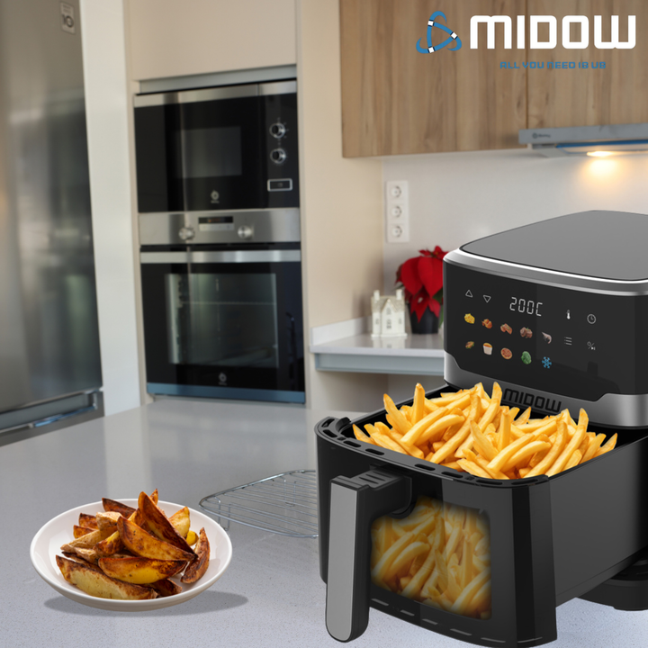 Freidora de aire con pantalla táctil Digital 6.5L Midow - Vista 10