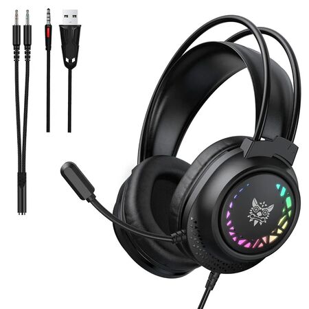 Auriculares Gamer ONIKUMA X92 Black Cable 35 mm RGB Sonido Envolvente
