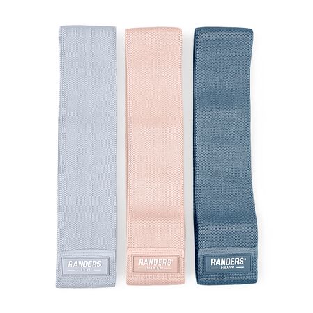 Kit de 3 Bandas Elásticas Resistencia Tela Randers Coral Set Calm Collection