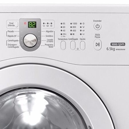 Lavarropas SAMSUNG SWW65M0NHWU 6.5kg 1000RPM carga frontal blanco