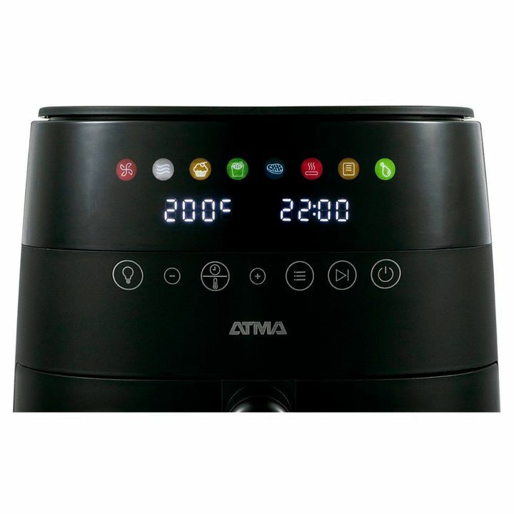 Freidora Sin Aceite ATMA 6LTS Digital Con Visor Negra FR246ABP - Vista 3