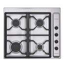 Anafe a gas LONGVIE A6600RXF 60cm acero inox rejilla fundicion ventilacion A+ - Miniatura 1