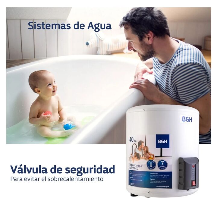 Termotanque elctrico BGH BTE-040EC15MD blanco 40L 220V - Vista 4