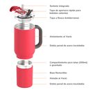 Vaso Asobu Duplex 660 ml  360 ml - Red - Miniatura 14