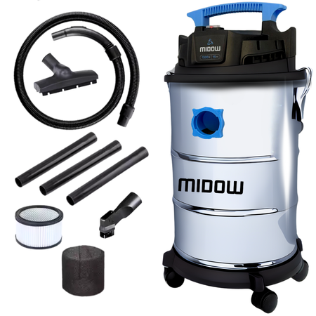 Aspiradora Sopladora Midow 15l 1200w Liquido Polvo Hepa
