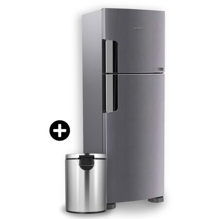 Combo Heladera Whirlpool 386 Lts + Tacho Basura Ninestars 5l