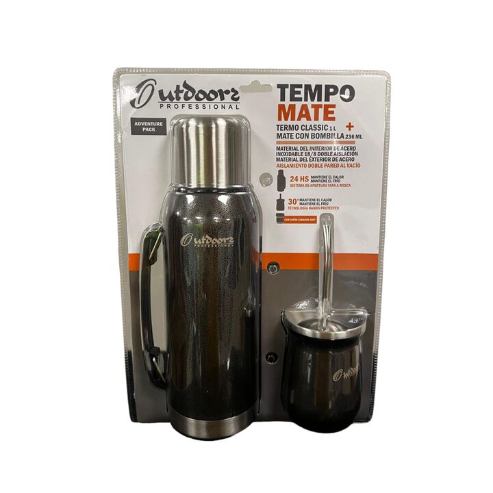 Termo 1L Classic + Mate + Bombilla Outdoors - Vista 4