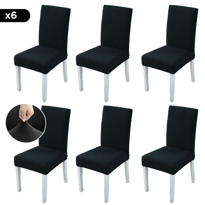 Funda Rieti Cubre Silla Calidad Premium Pack x6 Unidades (Negro) - Vista 1