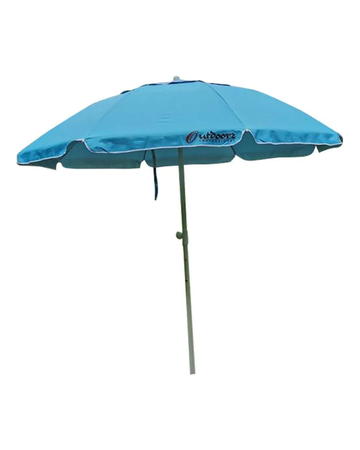 Sombrilla Lisa 2m U200 Aluminizada con Resorte y Deflector Protección UV Outdoors