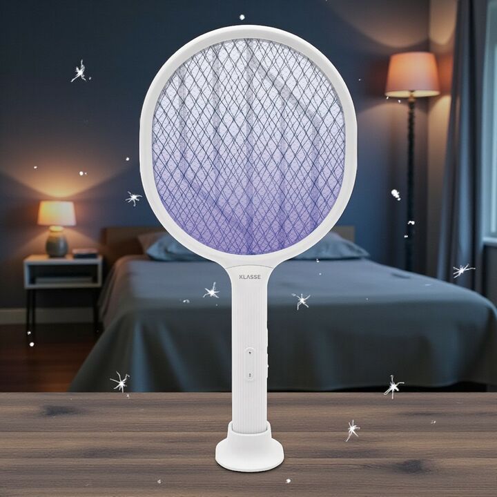 Raqueta Mata Mosquitos Recargable usb Con Base Klasse (KS2400) - Vista 12