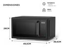 Microondas Digital Con Grill Atma 28l 900w Matdgb28uap Negro - Miniatura 9