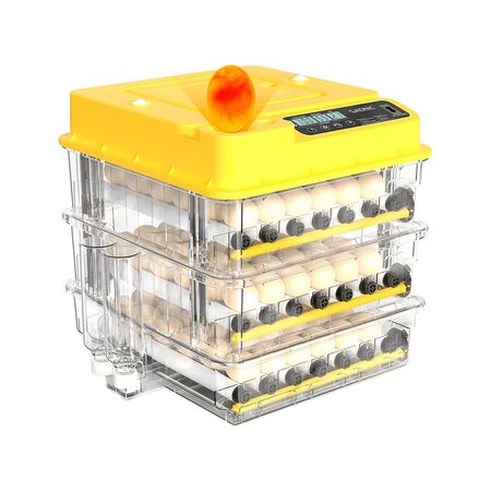 Incubadora de Huevos Automatica Gadnic Capacidad 108 Huevos Expandible Ovoscopio Giro Automático