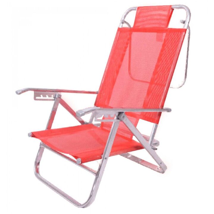 Reposera Avelino Aluminio Plegable 5 Posiciones Playera - Vista principal