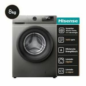 LAVARROPAS HISENSE WFQP8014T 8KG CFRONTAL GRIS INVERTER SMART - 4609223 - Vista principal