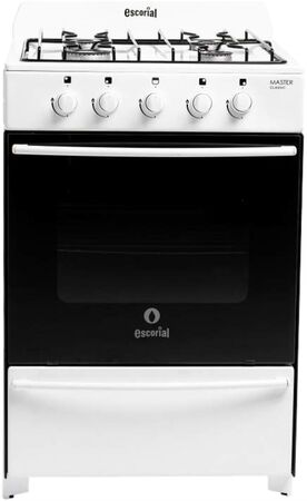Cocina Escorial Gas Envasado Master Classic 4 Hornallas 56Cm Blanca