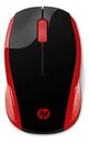 Mouse Inalambrico Hp 200 Rojo Y Negro Receptor Usb - Miniatura 1