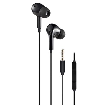 Auriculares In Ear Flat Manos Libres Negro Noga NG-1650