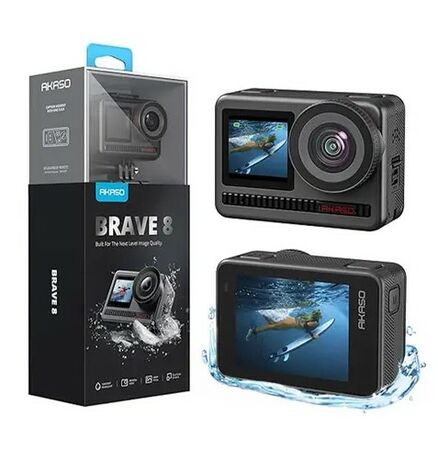 Camara De Accion AKASO Brave 8 4K60 48MP Deportiva Sumergible