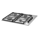 Anafe a gas LONGVIE A6600RXF 60cm acero inox rejilla fundicion ventilacion A+ - Miniatura 2