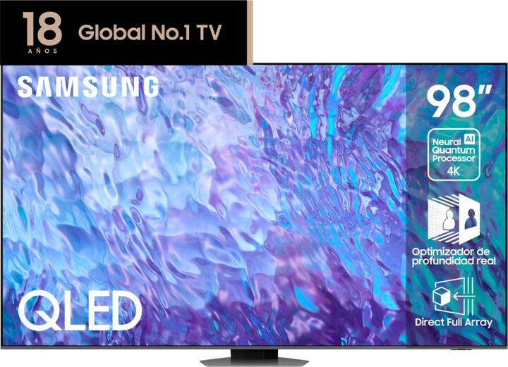 Smart Tv Samsung Qled 98P 4K Q80Cag - Vista 1