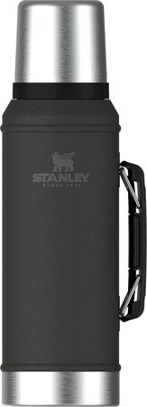 Termo Stanley Clasico 950 Ml Con Manija Y Tapon Cebador Negro