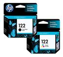 Kit De Cartuchos De Tinta Hp 122 Negro + Tricolor Original - Miniatura 1