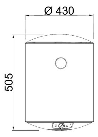 Termotanque Electrico Caloragua Longvie Cae40 Color Blanco