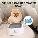 Bebedero 1L Antiderrame Antideslizante Perros Y Gatos Gris - Miniatura 3