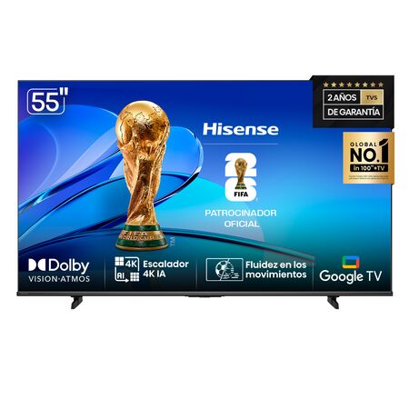 TELEVISOR LED HISENSE 9155Q6N 55° SMART GOOGLE TV - 4609699