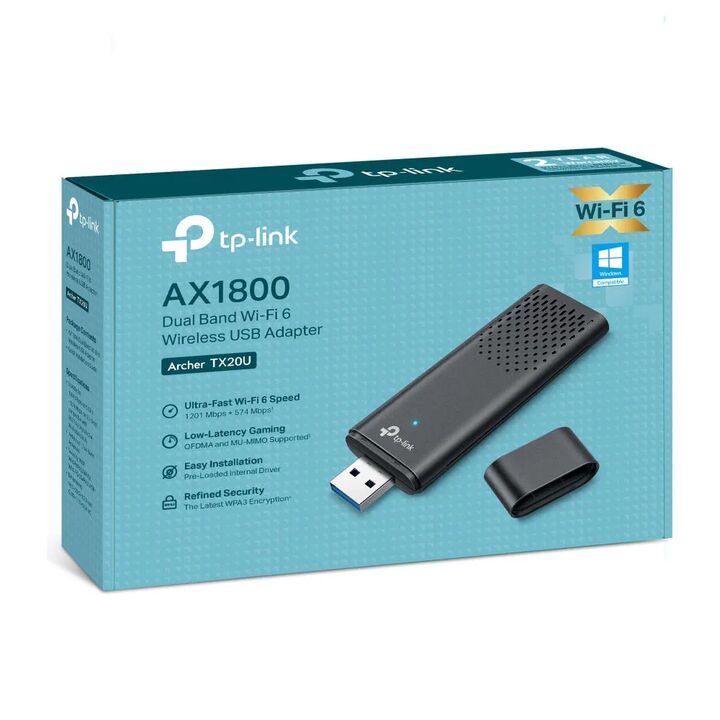 Placa Red USB Tp-Link Archer Tx20U Ax1800 Wifi 6 - Vista 1