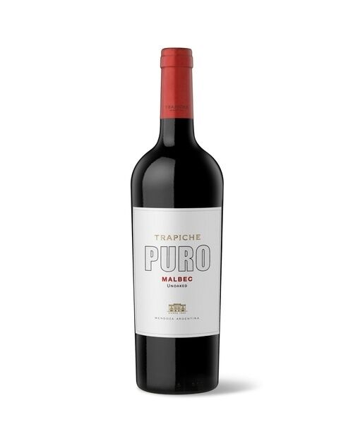 Vino Trapiche PuroMalbec750ml  Packx6 - Vista 1