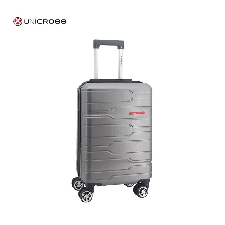 Valija Gris Carry On Unicross ABS 20 Ideal Cabina Ruedas 360° - Vista 2