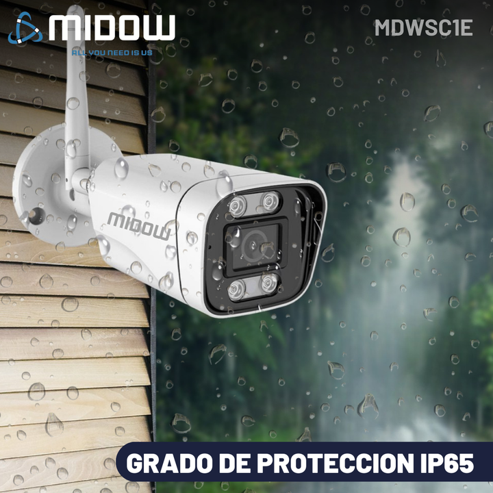 Camara de seguridad Exterior Midow WIFI RGA 2K Bullet Dia Noche - Vista 6