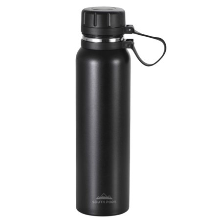 Botella Térmica Negra Gadnic 850ml con Tapa