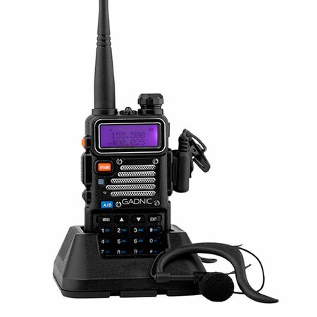 Handy Gadnic WK1000US Bi-Banda 10w 128CH Hasta 12km + Manos Libres y Accesorios