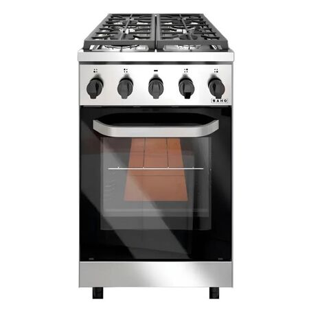 COCINA SAHO KUMA 510 - VISOR, 51CM, 4 HORNALLAS, INOX (18098-1)