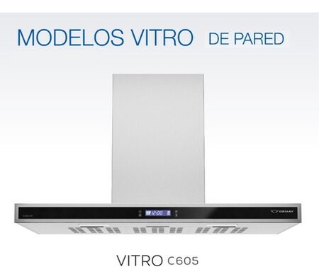 Campana De Pared Ormay Vitro C605 Touch 60 Cm