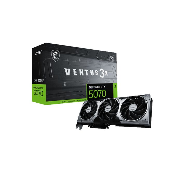 Placa de Video 12GBB RTX5070 MSI Ventus 3X Oc - Vista principal
